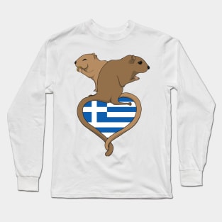 Gerbil Greece (light) Long Sleeve T-Shirt